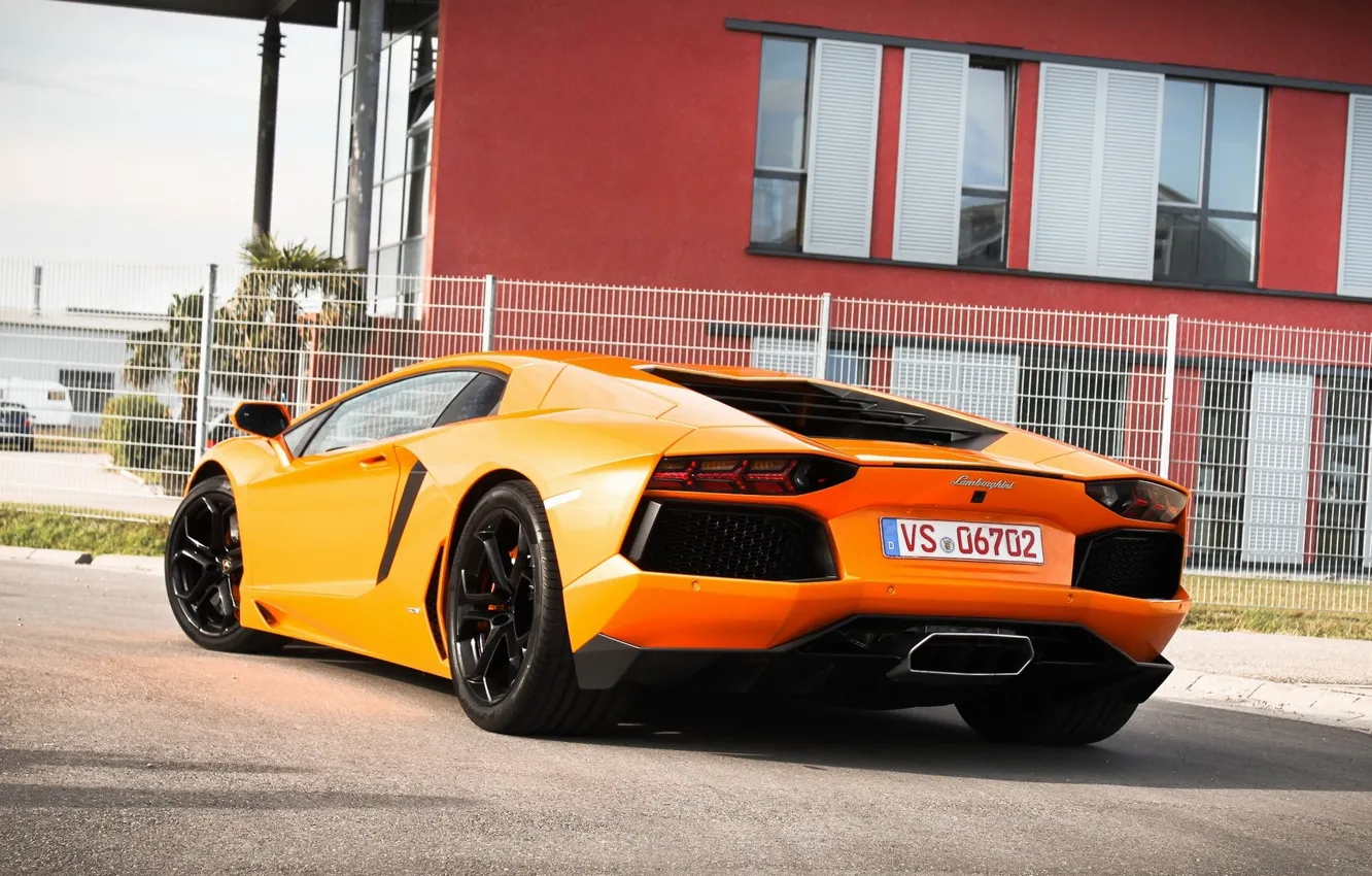 Фото обои машина, Lamborghini, Ламборджини, Aventador