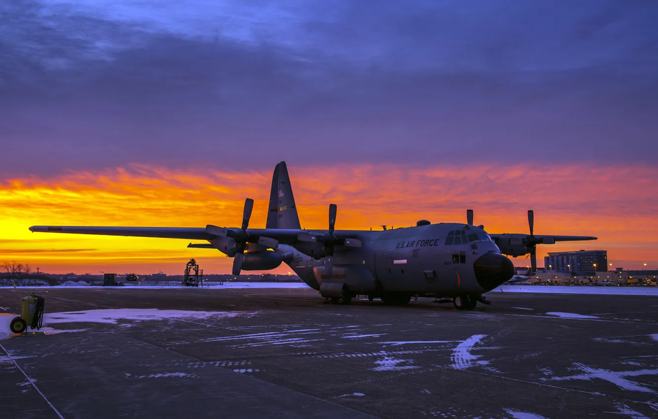 Фото обои США, Lockheed C-130 Hercules, американский военно-транспортный самолёт