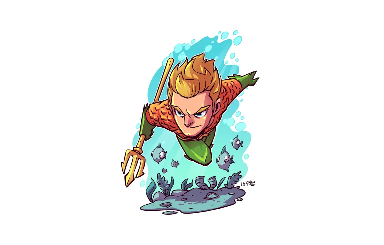 Фото обои ocean, Aquaman, Derek Laufman