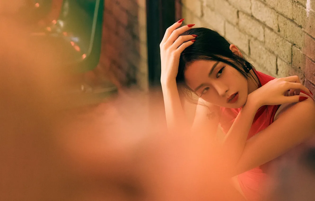 Фото обои flower, обои для рабочего стола, Kpop, Blackpink, Корейская певица, Ким Джису, Kim Ji Soo, kim …