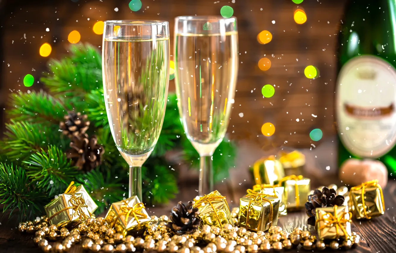 шампанское новый год фото