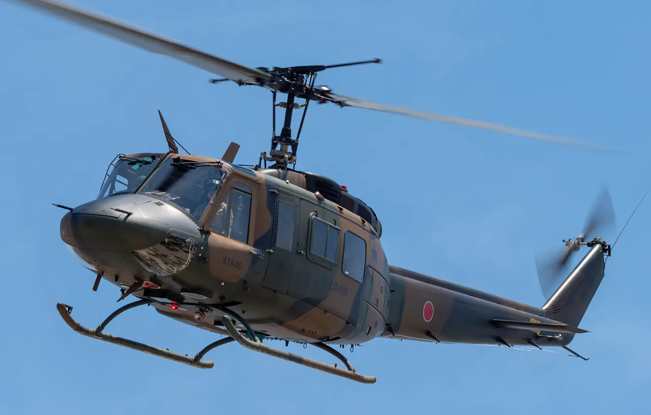 Фото обои Ирокез, многоцелевой вертолёт, UH-1J