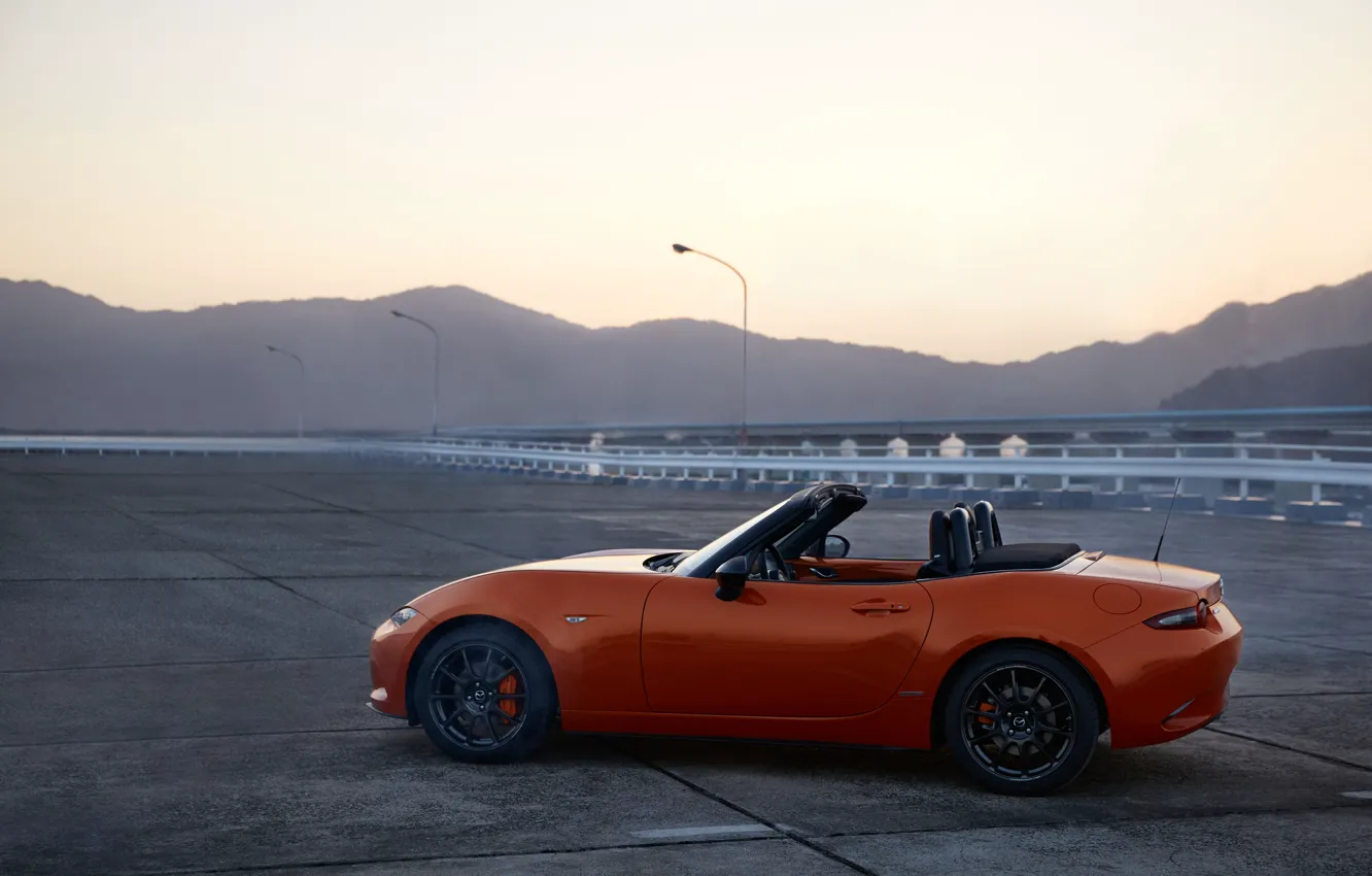 Фото обои машина, горы, Mazda, MX-5, 30th Anniversary Edition, 2020