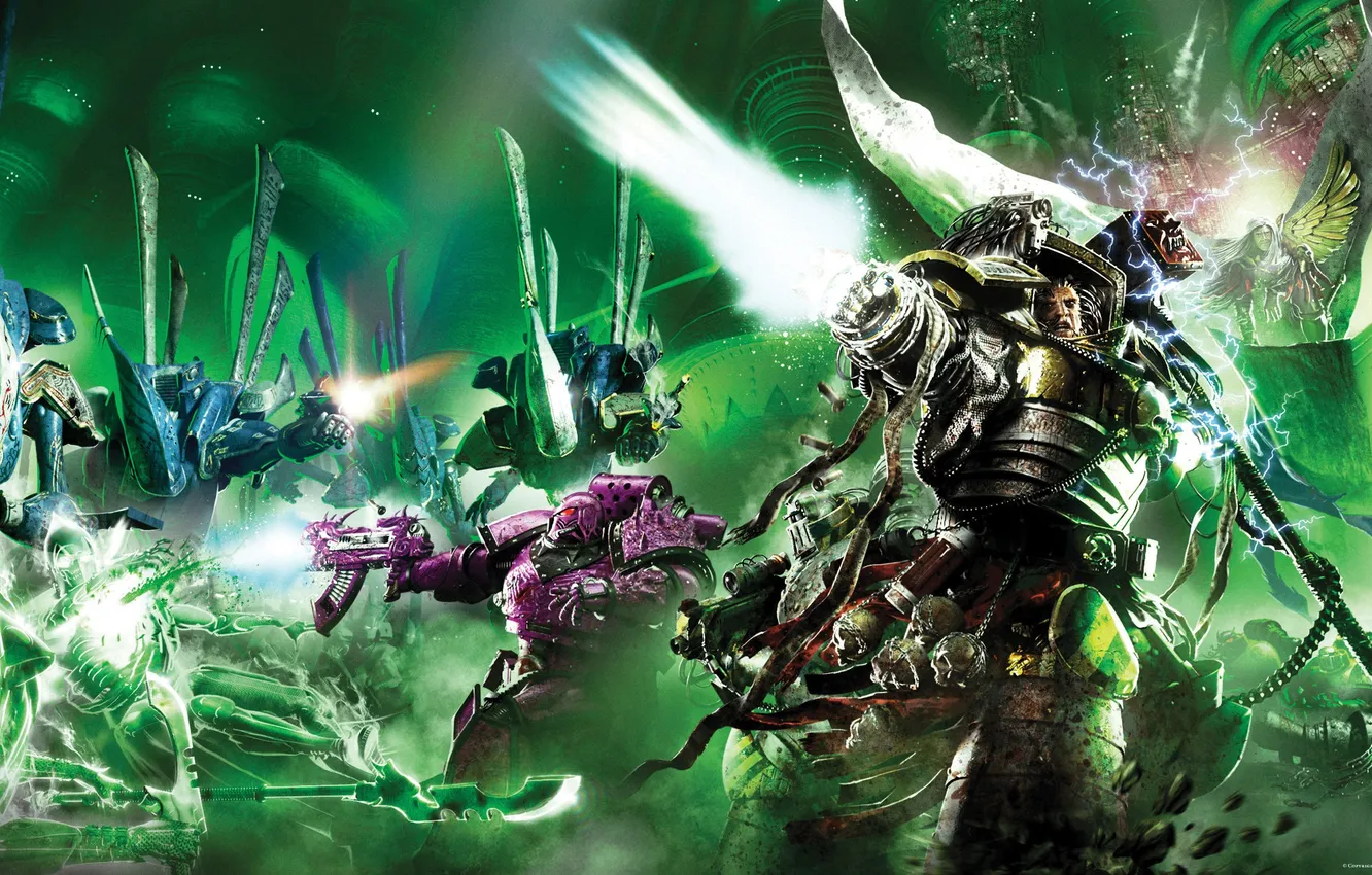 Фото обои Emperor's Children, warhammer 40K, Fulgrim, Iron Warriors, Horus Heresy Series, Eldars, Angel Exterminatus