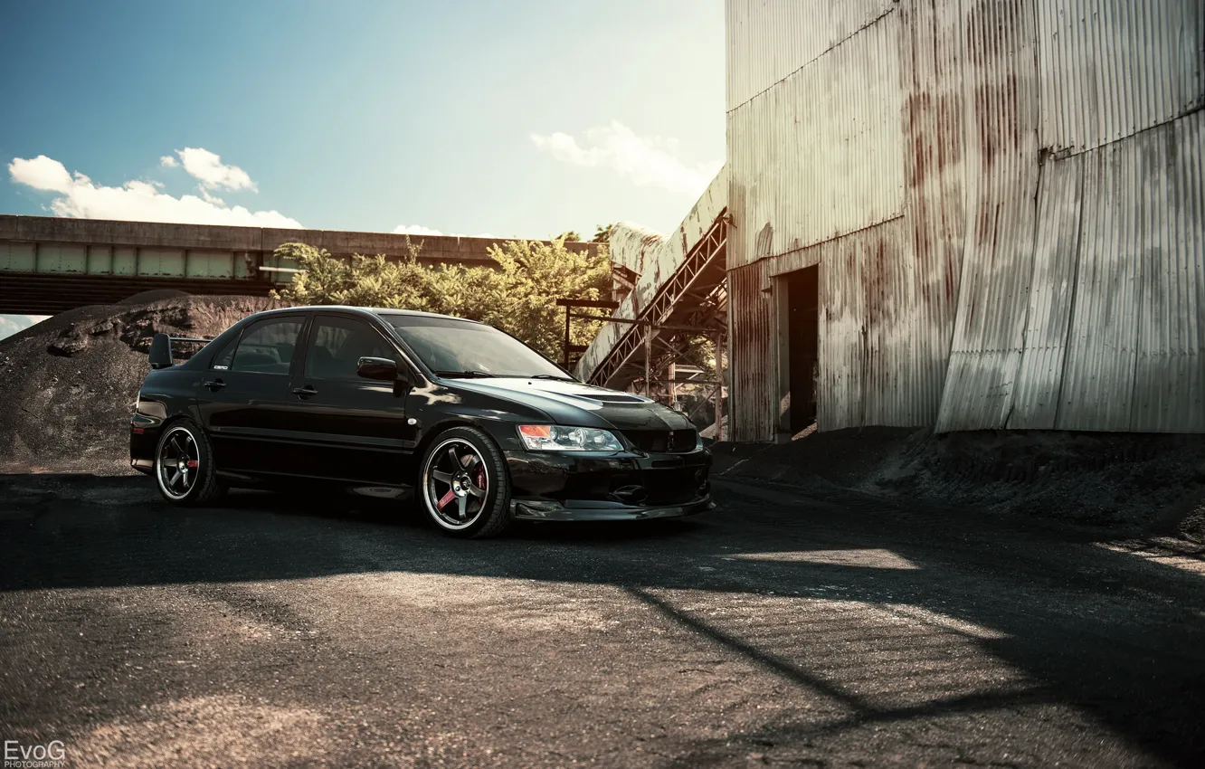 Фото обои car, evolution, evo, mitsubishi lancer, evog photography