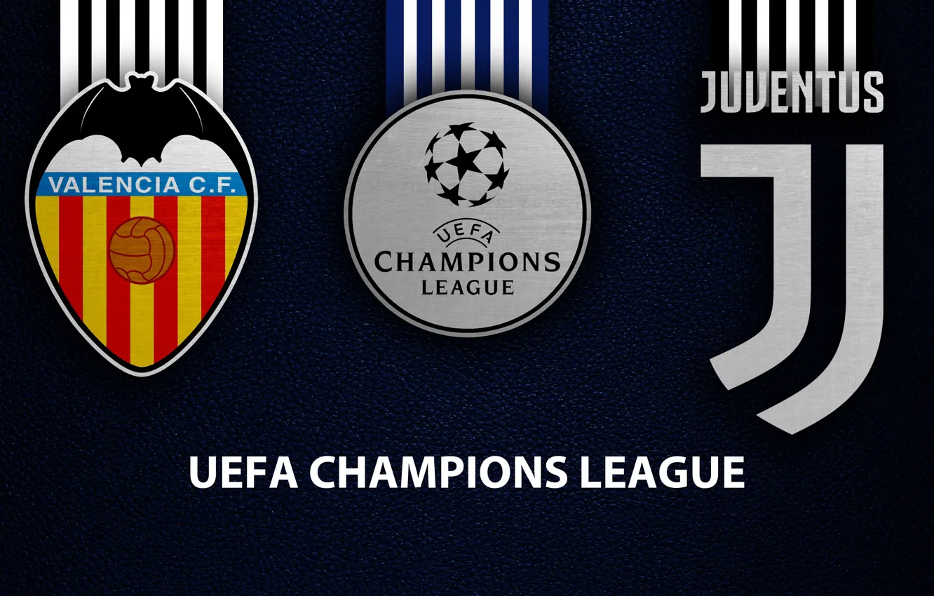 Фото обои wallpaper, sport, logo, football, Valencia, Juventus, UEFA Champions League, Valencia vs Juventus