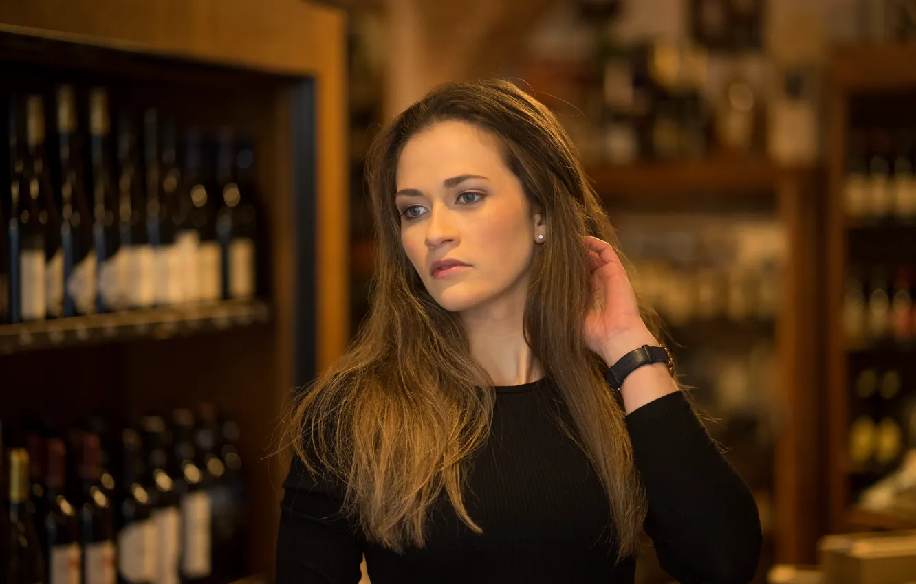 Фото обои лицо, модель, волосы, Jana