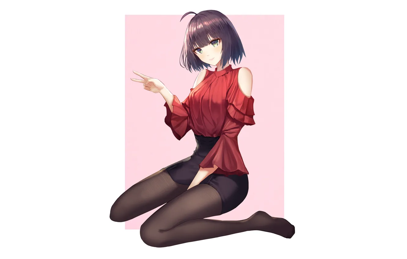 Фото обои девушка, стиль, колготки