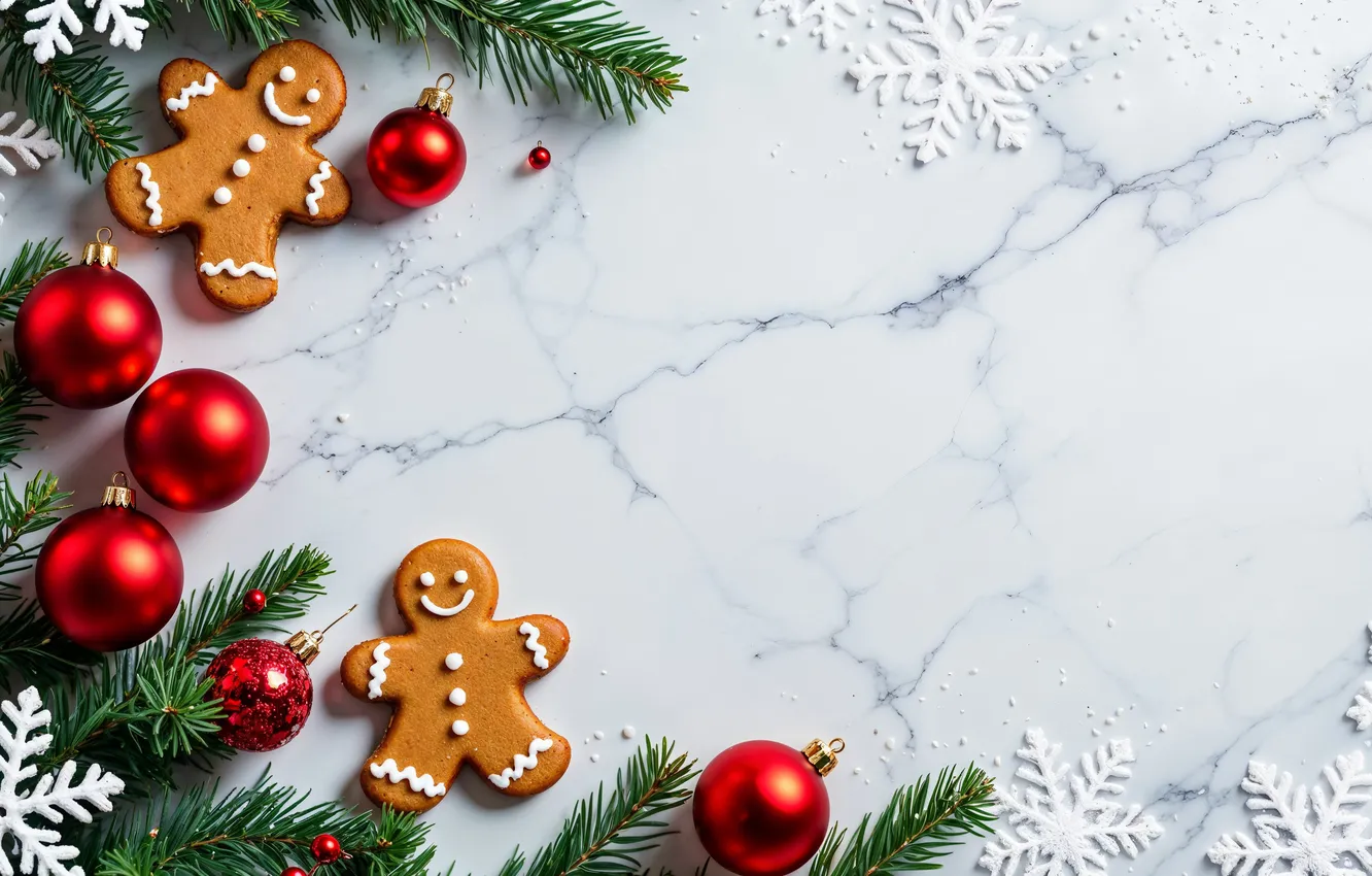 Фото обои украшения, фон, шары, Рождество, Новый год, red, new year, Christmas