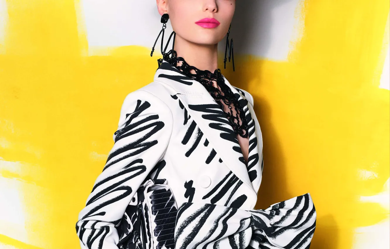 Фото обои Девушка, Модель, Стиль, Украшения, Шляпка, Model, Макияж, Style