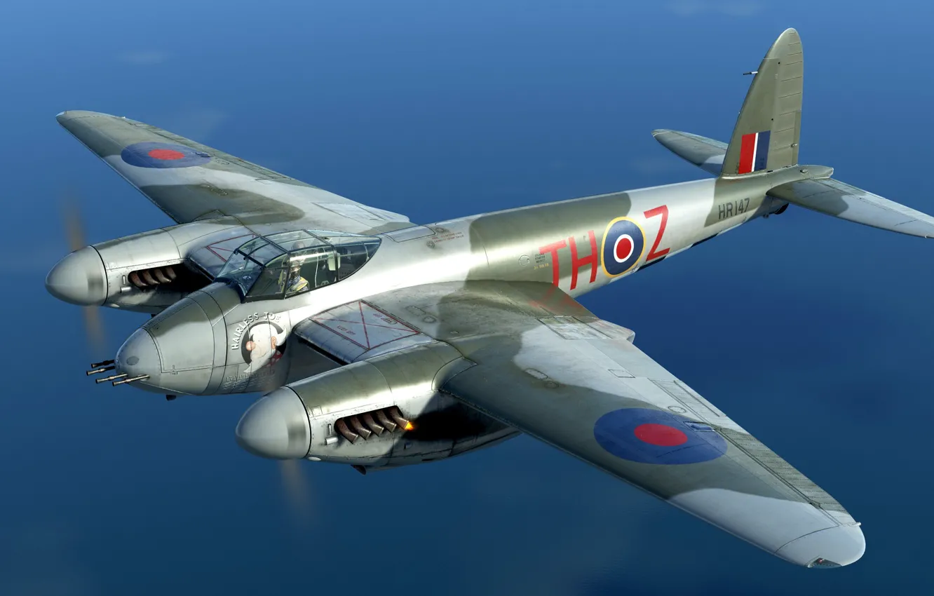 Фото обои Британия, Mosquito, Тяжёлый истребитель, IL-2 Sturmovik: Battle of Stalingrad