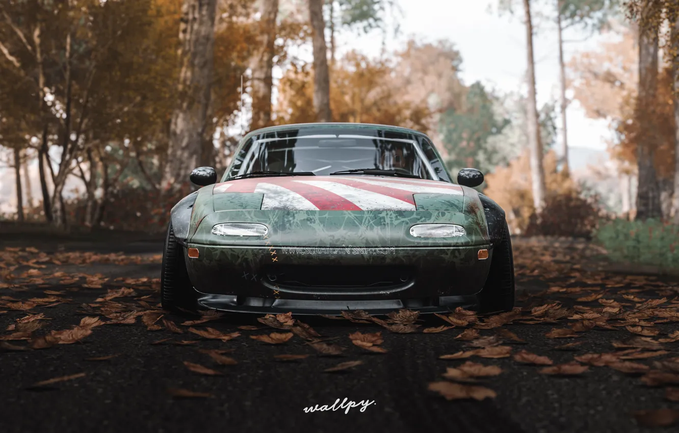 Фото обои Microsoft, Mazda, game, 2018, MX-5, Forza Horizon 4, by Wallpy