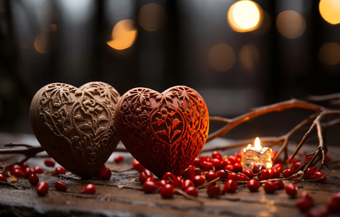 Фото обои любовь, романтика, сердце, red, love, happy, День святого Валентина, heart