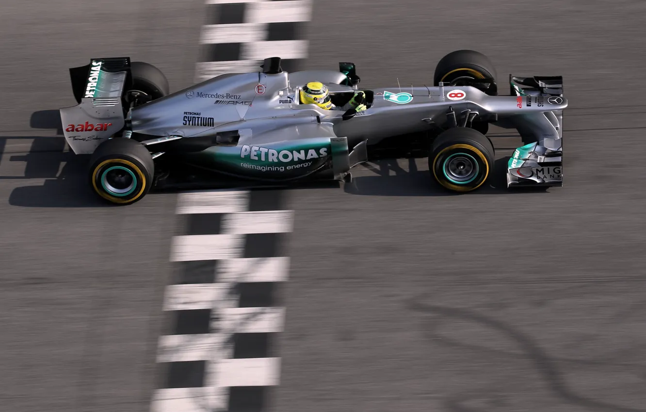 Фото обои Mercedes-Benz, колесо, шлем, AMG, Формула-1, Nico, Rosberg, W03