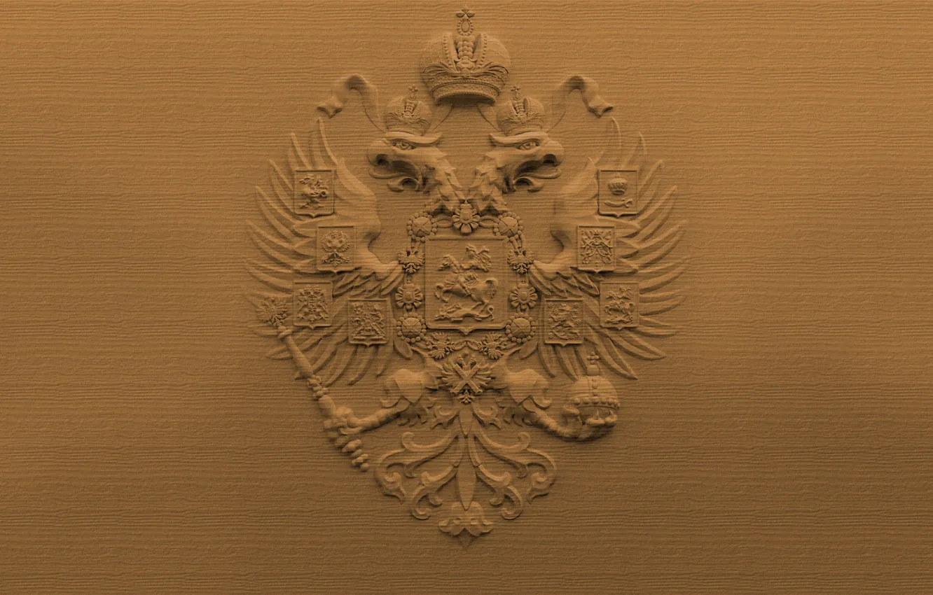Фото обои фон, герб, россия