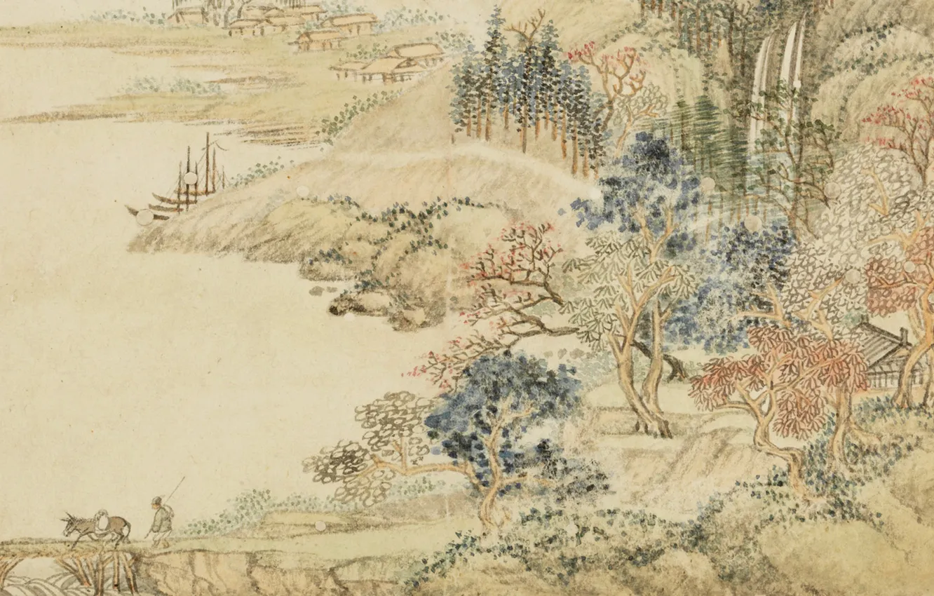 Фото обои Art, Painting, Chinese paintings