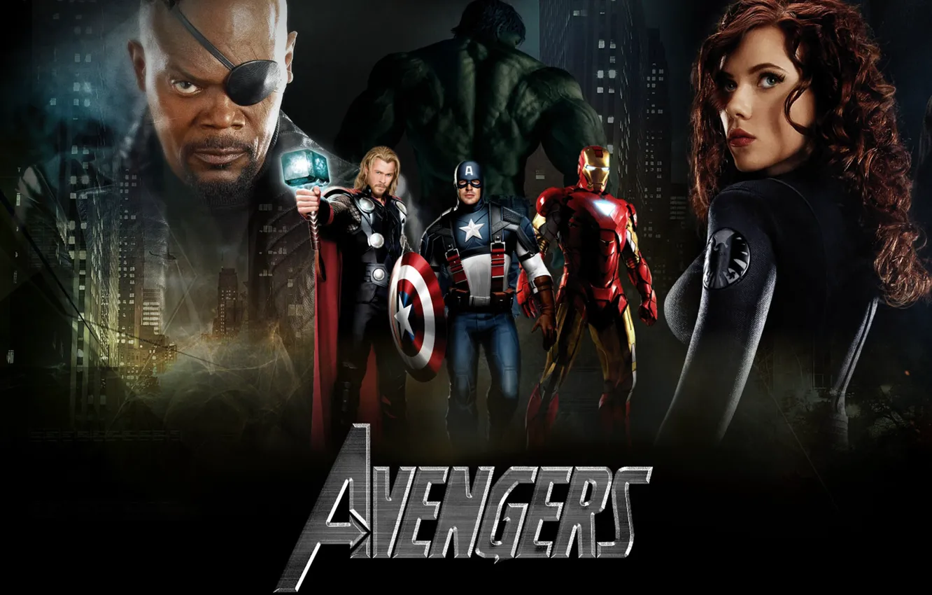 Фото обои Scarlett Johansson, Мстители, The Avengers
