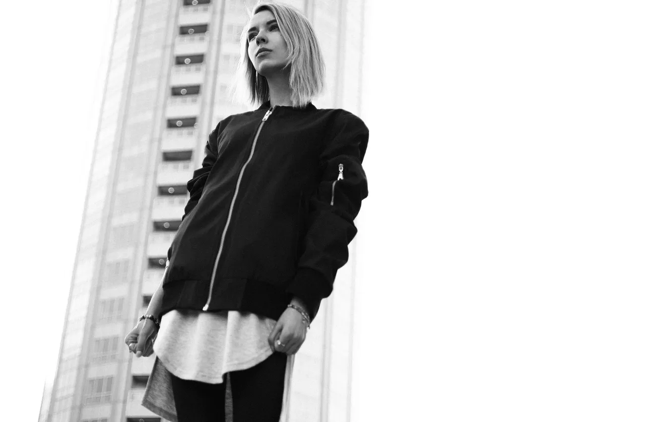 Фото обои девушка, куртка, girl, woman, Julie Resh