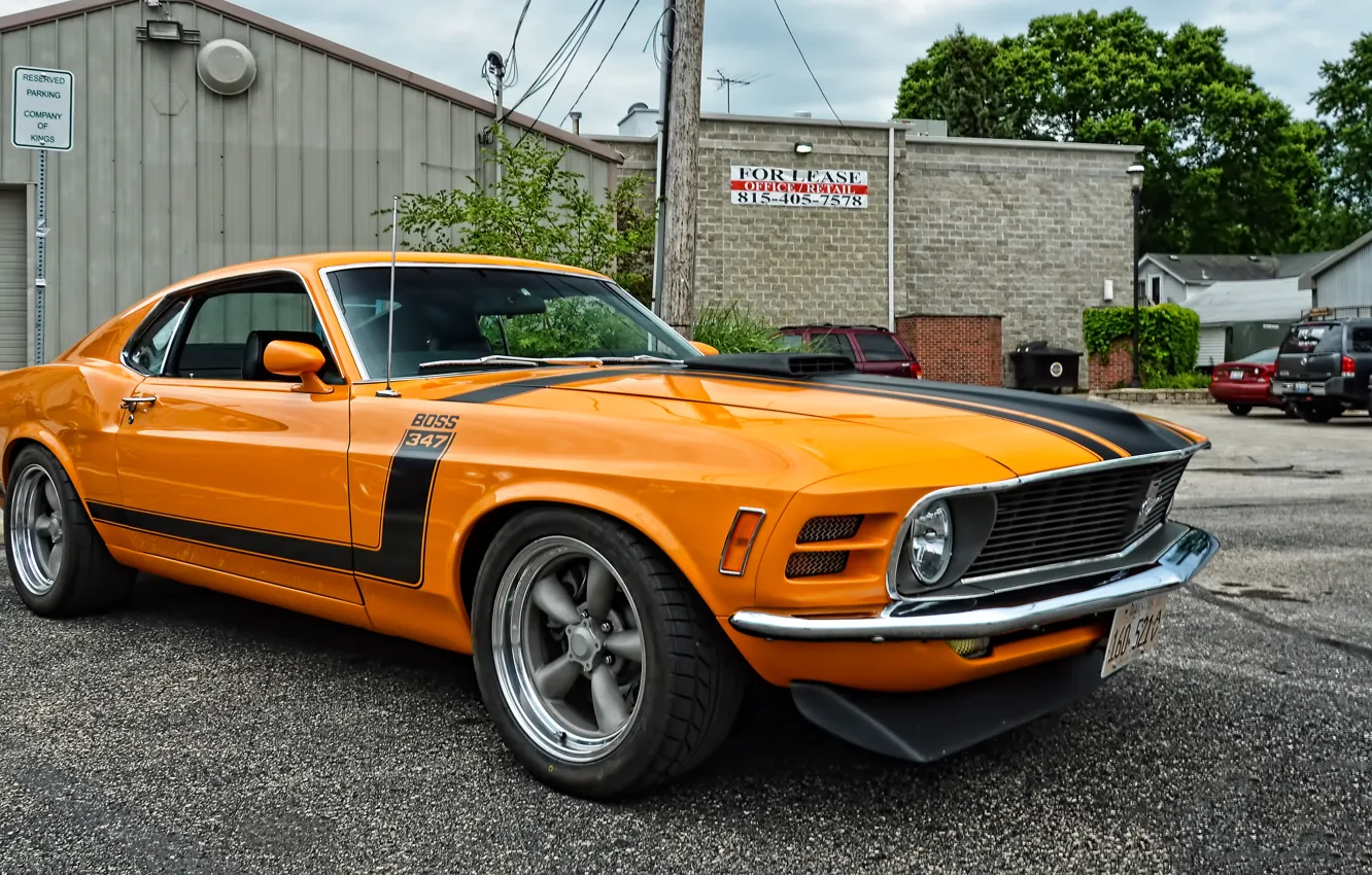Фото обои Mustang, Ford, Boss, 347, `1970