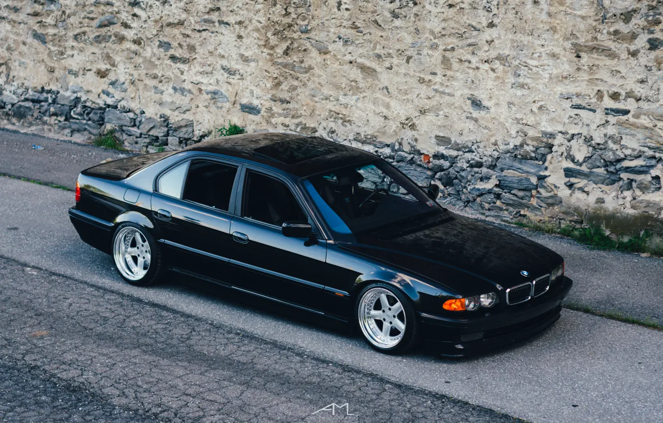 Фото обои BMW, stance, E38
