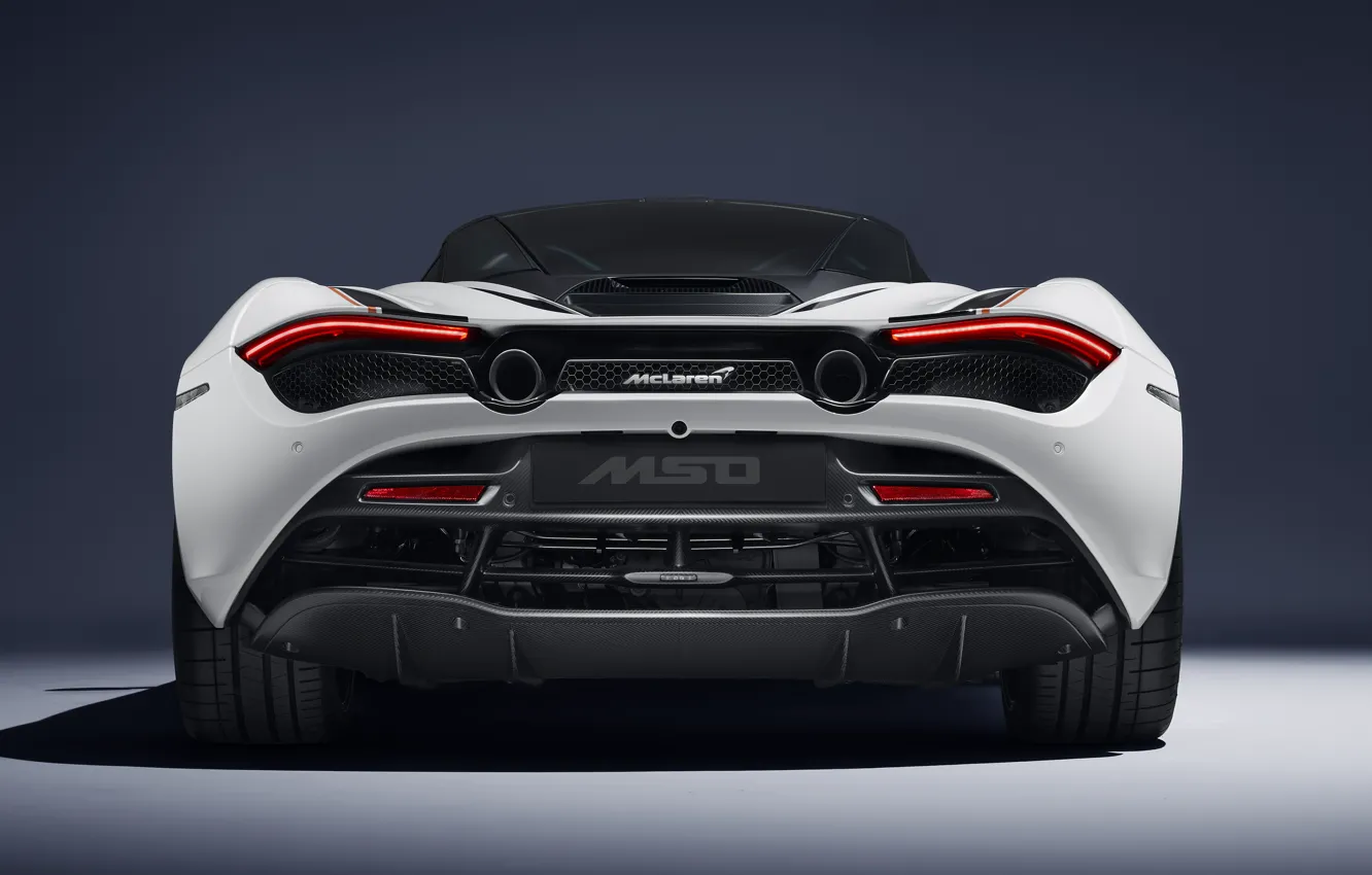 Фото обои McLaren, суперкар, вид сзади, 2018, MSO, 720S, Track Theme