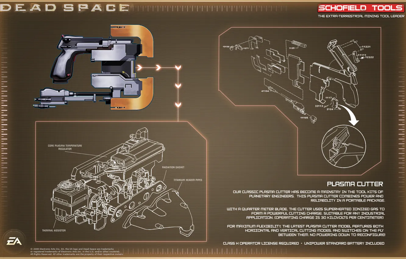 Фото обои Dead Space, plasma cutting machine, work tool