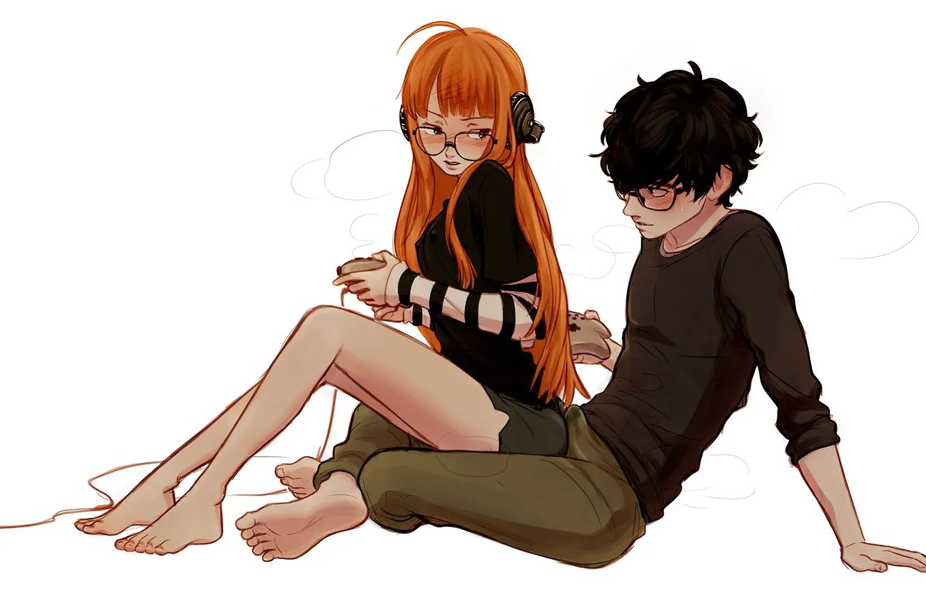 Фото обои anime, Persona 5, Character, Futaba Sakura, disclaimer