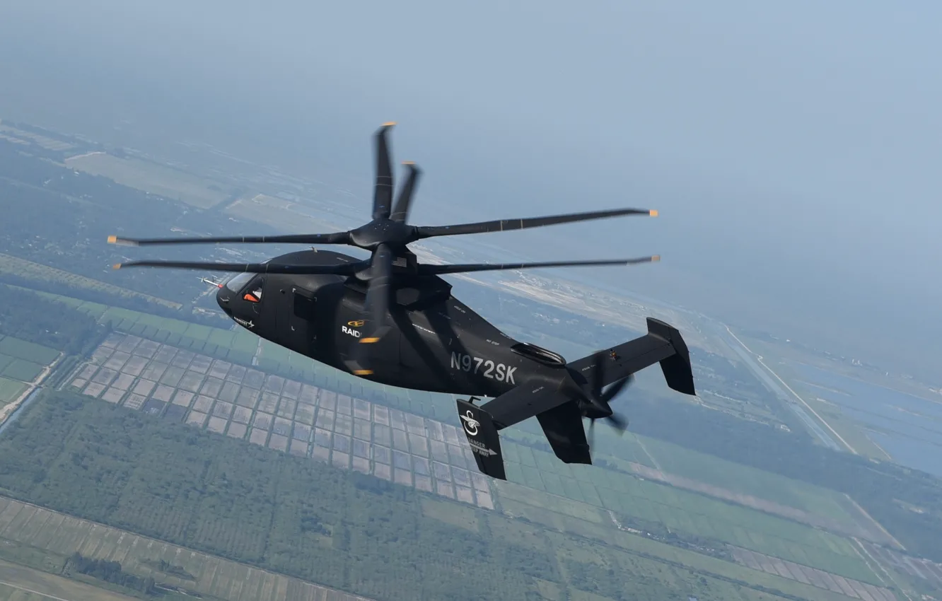 Фото обои Helicopter, Lockheed Martin, Raider, S-97