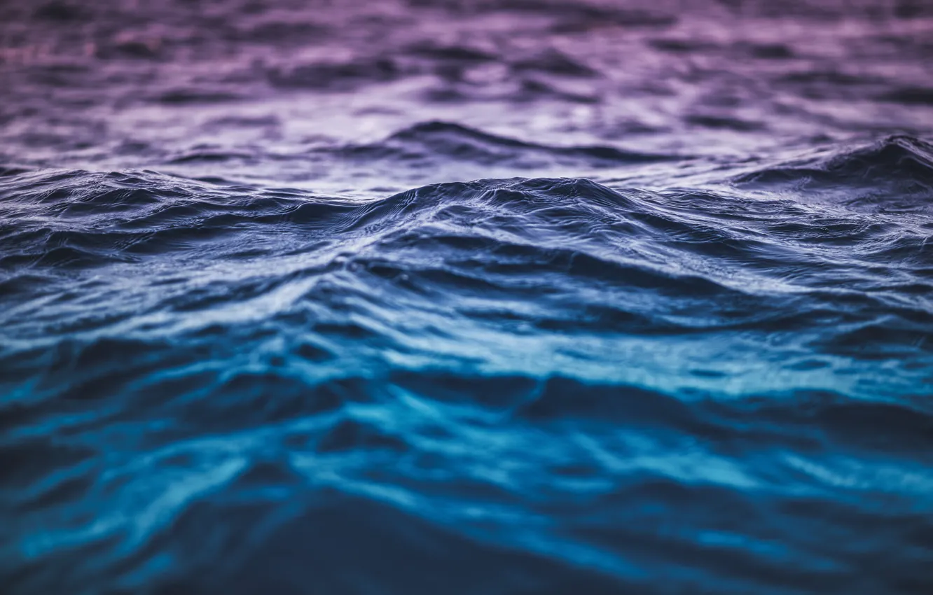 Фото обои волны, вода, рябь