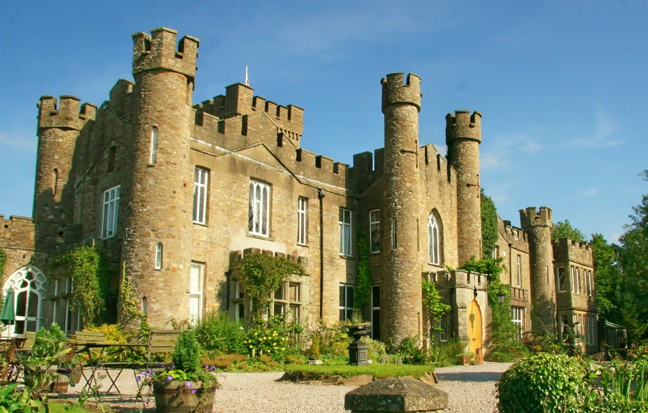 Фото обои замок, Англия, архитектура, England, exterior, Cumbria, Augill Castle