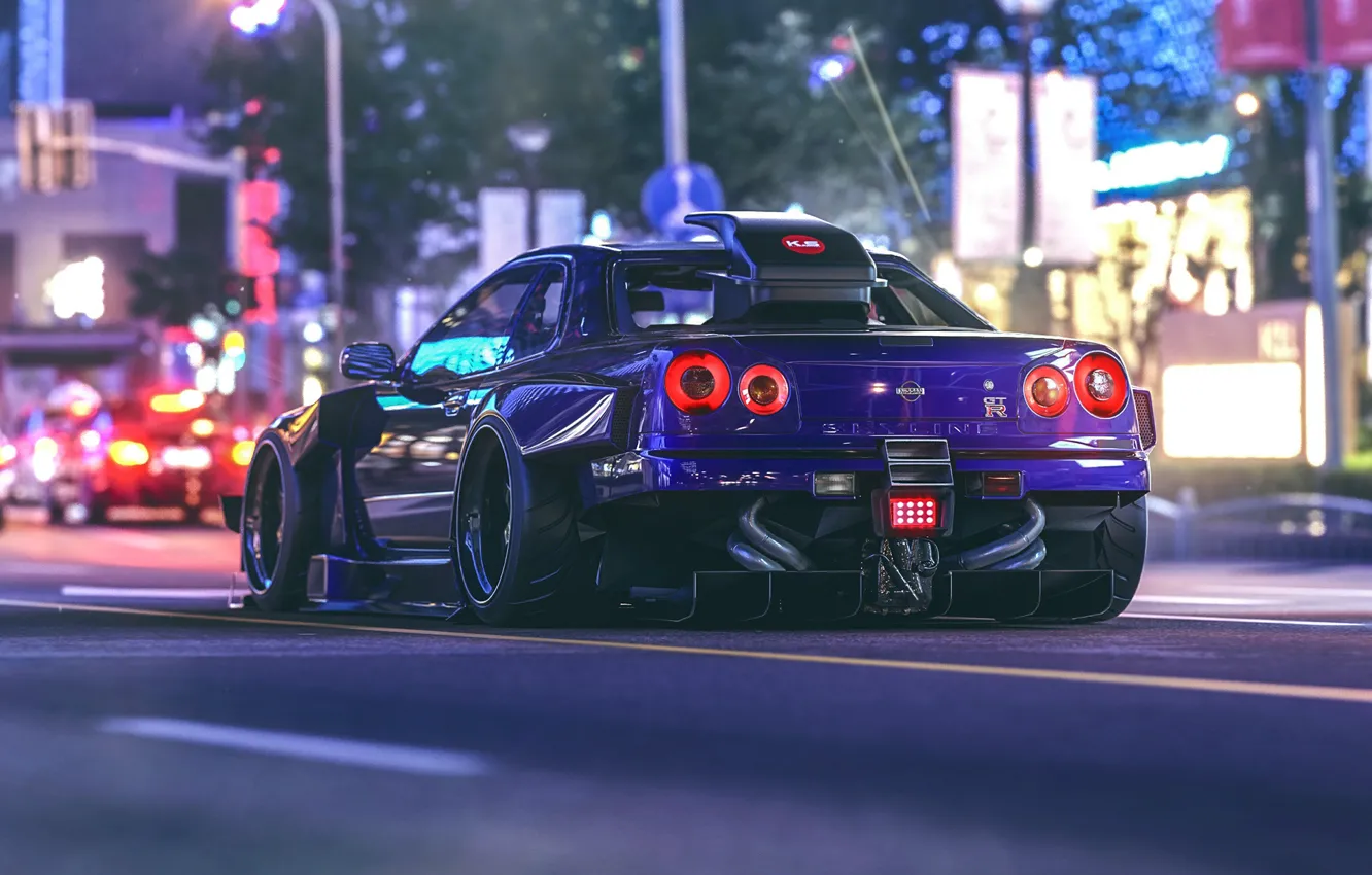 Nissan GTR r34 4k