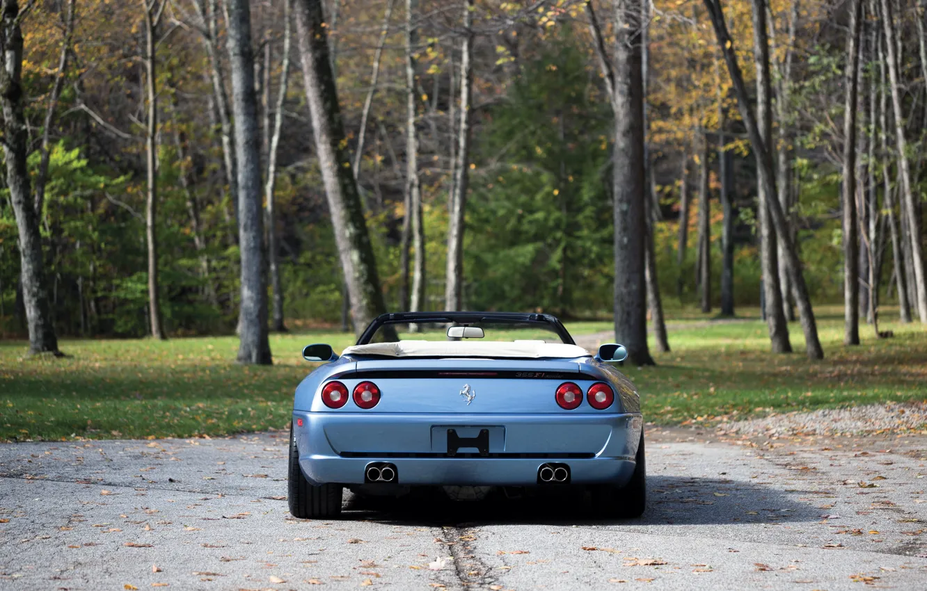 Фото обои Ferrari, rear, F355, Ferrari 355 F1 Spider