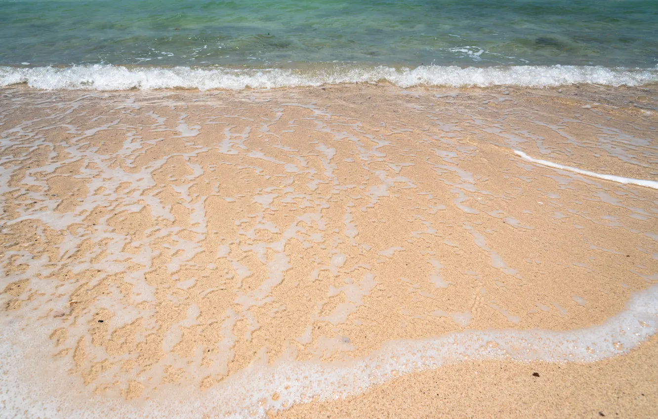 Фото обои песок, море, волны, пляж, лето, summer, beach, sea