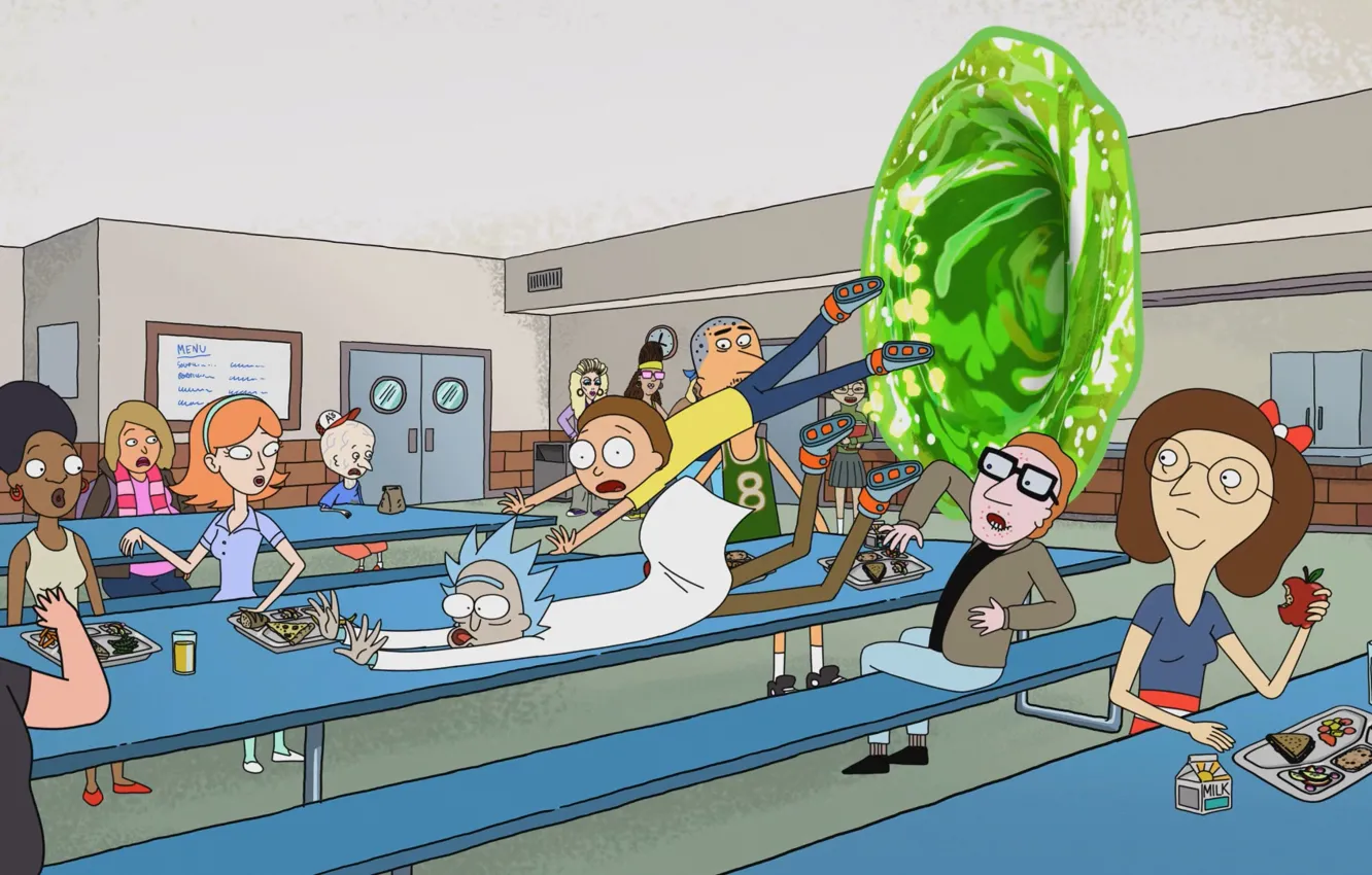 Фото обои мультфильм, сериал, мультсериал, Rick and Morty, Рик и Морти