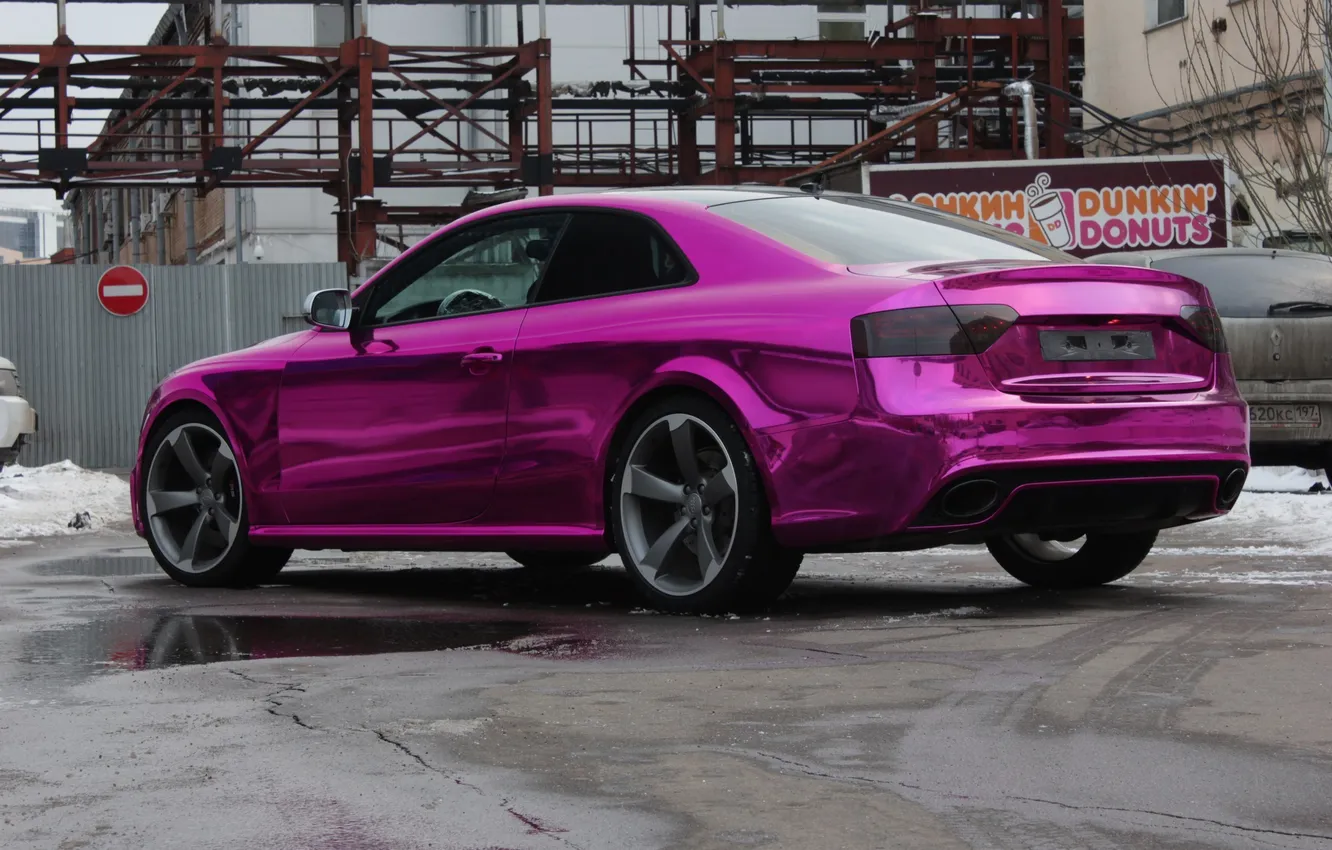 Фото обои Audi, Purple, RS5, Chrome