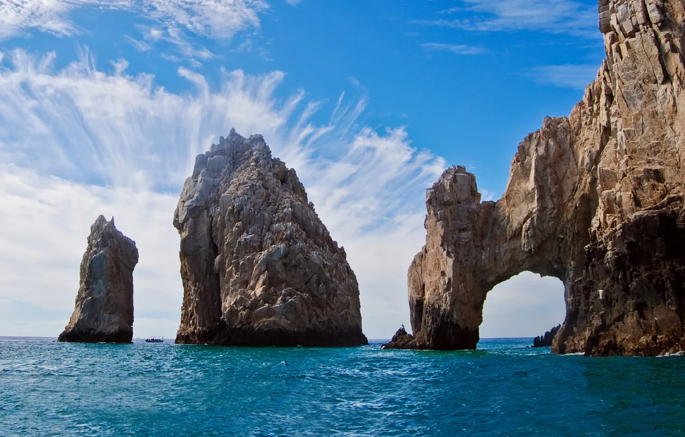 Фото обои море, скалы, Мексика, арка, Los cabos arch