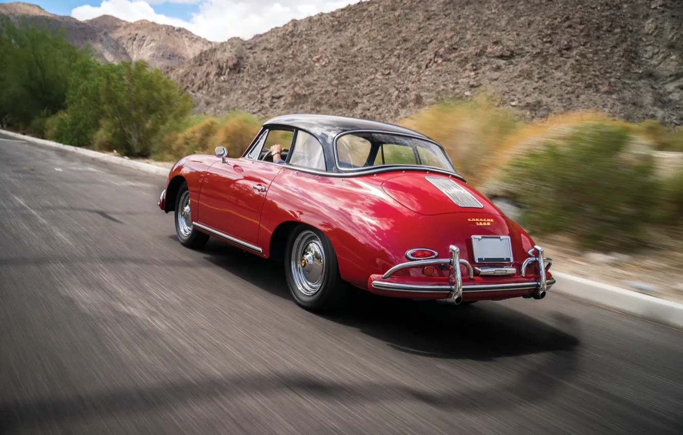 Фото обои Porsche, speed, 1959, 356, Porsche 356A 1600 Cabriolet