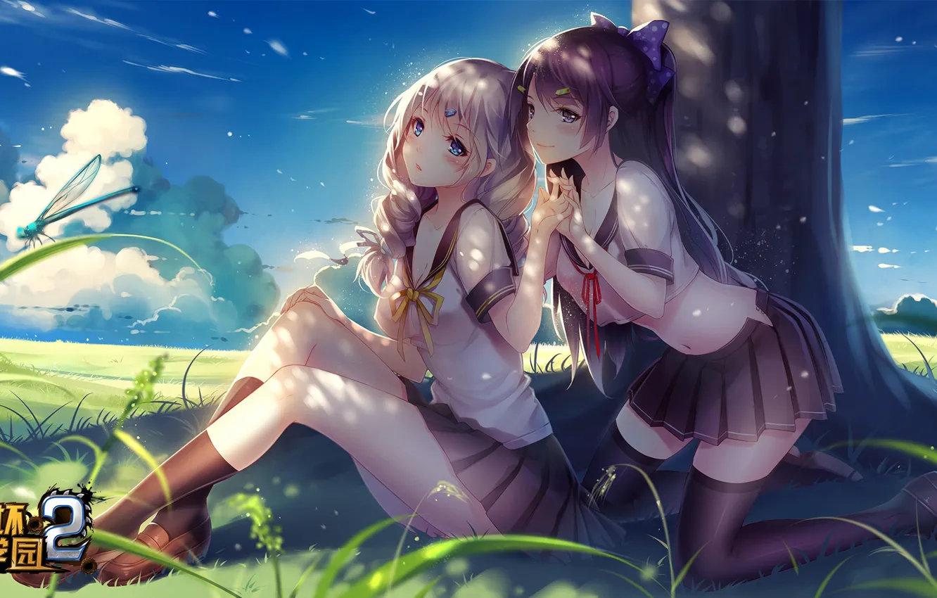 Фото обои природа, девушки, Kiana Kaslana, by miHoYo, Mei Raiden, Houkai Gakuen 2