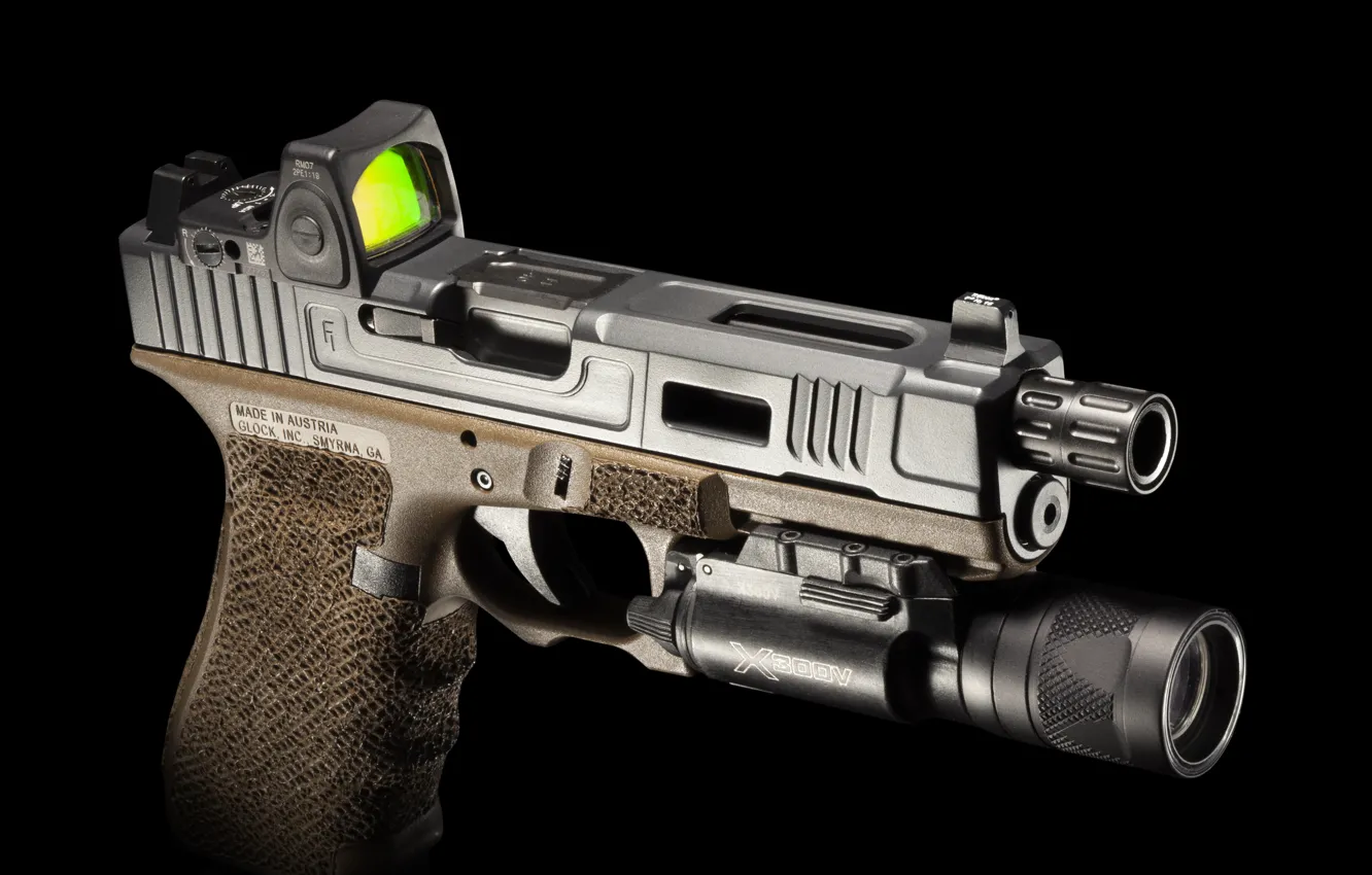 Фото обои пистолет, фонарик, G22, FI Mk 2