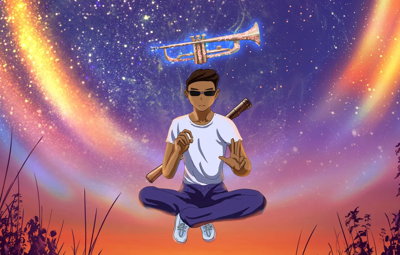 Фото обои Music, Cover, Monstercat, Julian Calor, Galactic Trumpet