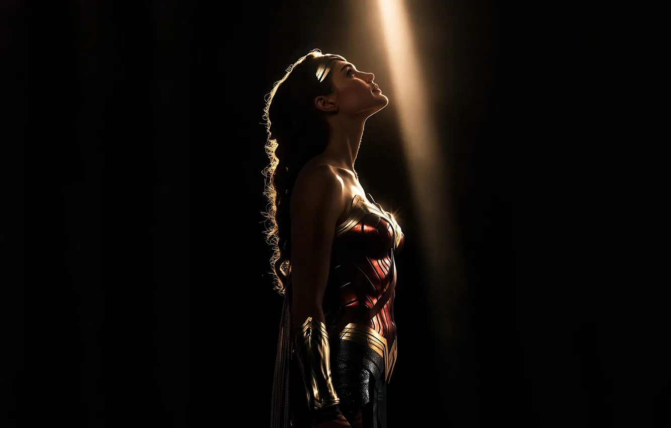 Фото обои woman, shield, hope, wonder