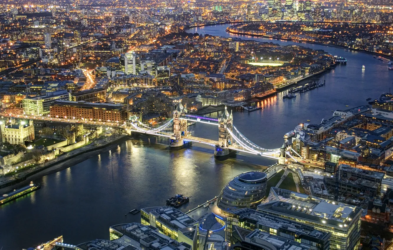 Фото обои Tower Bridge, London, England, Thames