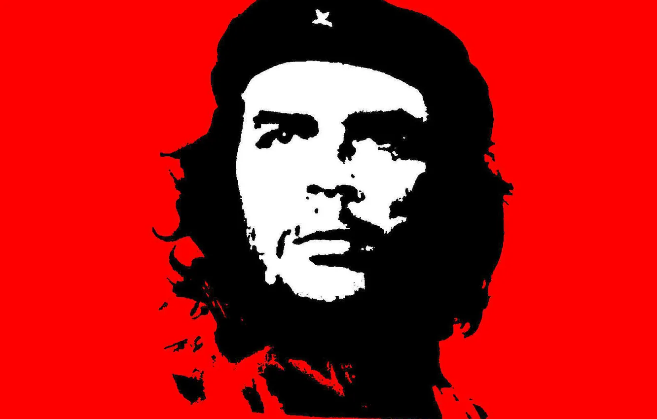 Фото обои красный, Че Гевара, Che Guevara, Куба, черный. революция