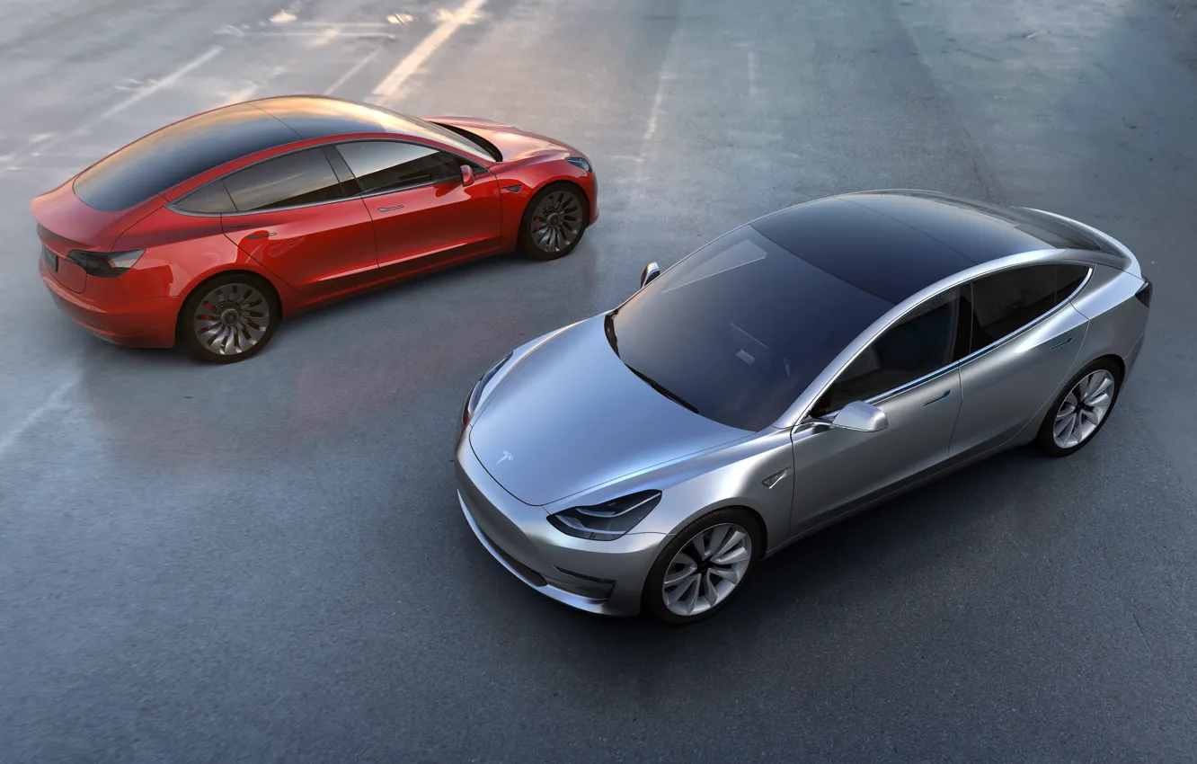 Фото обои Tesla Model S, tesla motors, tesla 3