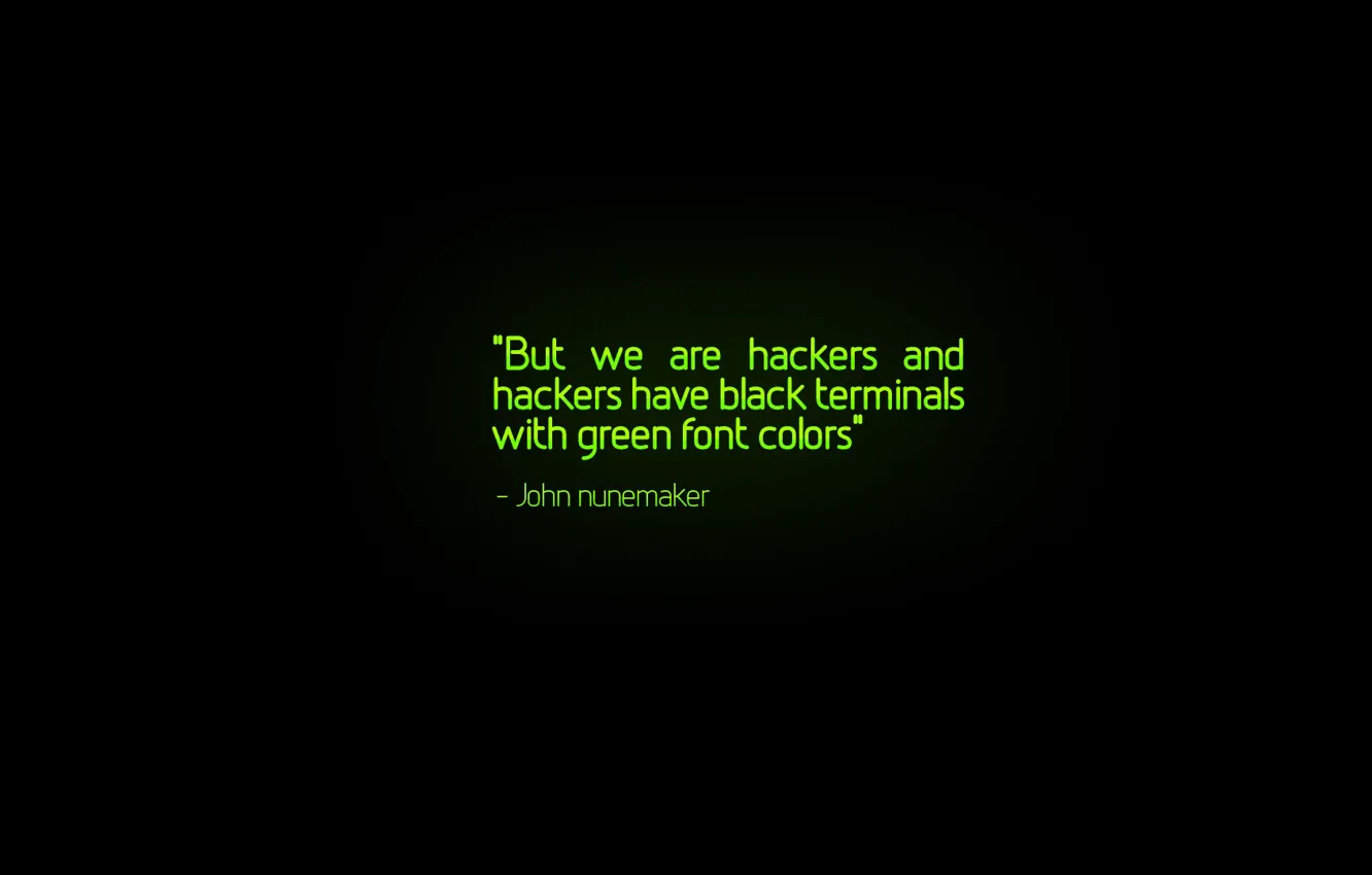 Фото обои green, black, hackers