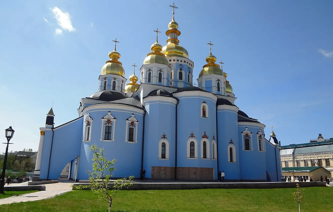 Фото обои церковь, Киев, Михайловский Златоверхий монастырь, Киевский патриархат, Украинская православная церковь