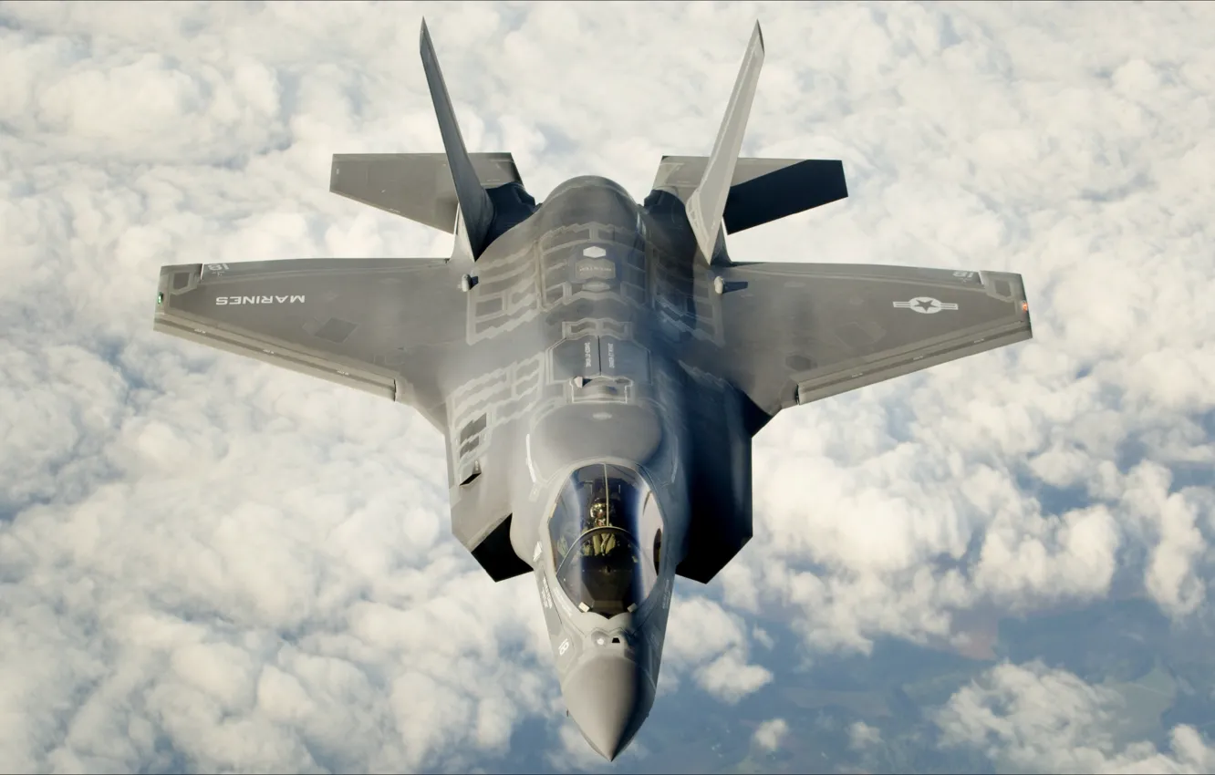 Фото обои sky, Air Force, F-35B, Aviation