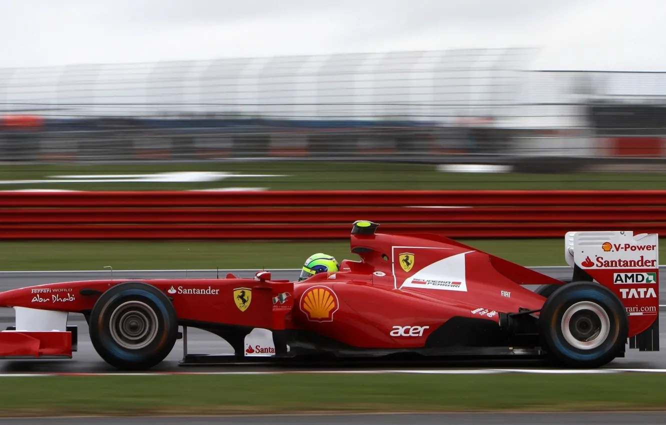 Фото обои Ferrari, 2011, Silverstone, Massa