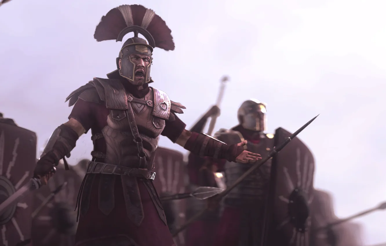 Фото обои оружие, воины, призыв, centurion, Into the Battle