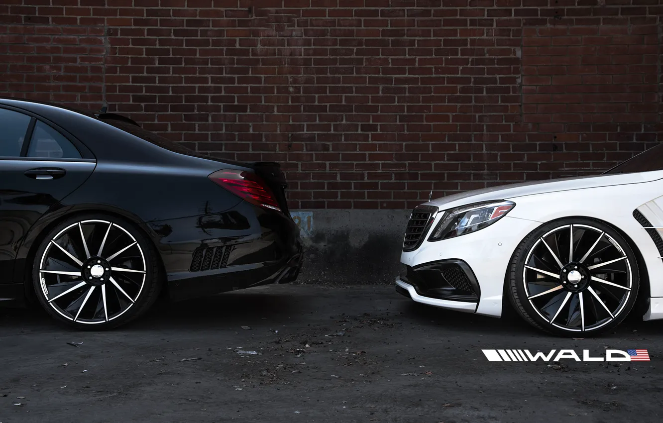 Фото обои Mercedes, S-classe, W222, Wald, Black Bison